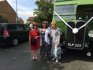 Grace, Beverly and Win at Anne's wedding